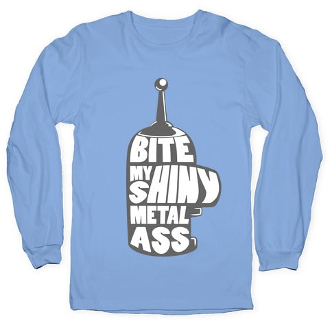 BITE MY SHINY METAL ASS Longsleeve Tee Hoodie, Sweatshirt | PureTeeCo.com (Image 2)