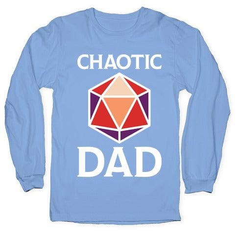 Chaotic Dad Longsleeve Tee Hoodie, Sweatshirt | PureTeeCo.com (Image 2)
