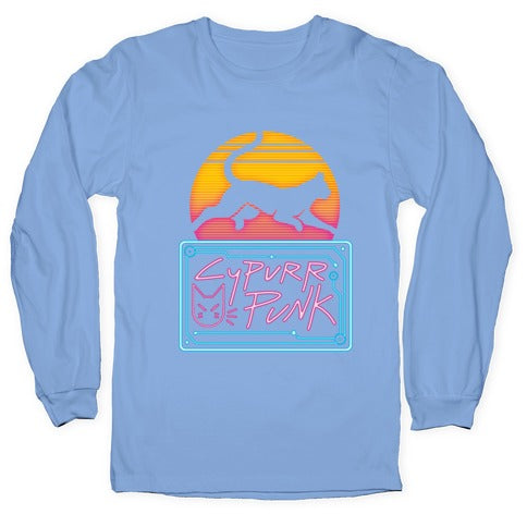 Cypurr Punk Longsleeve Tee Hoodie, Sweatshirt | PureTeeCo.com (Image 2)