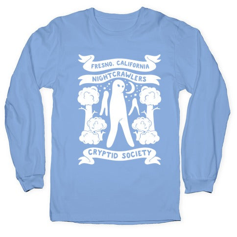 Fresno Nightcrawlers Cryptid Society White Print Longsleeve Tee Hoodie, Sweatshirt | PureTeeCo.com (Image 2)