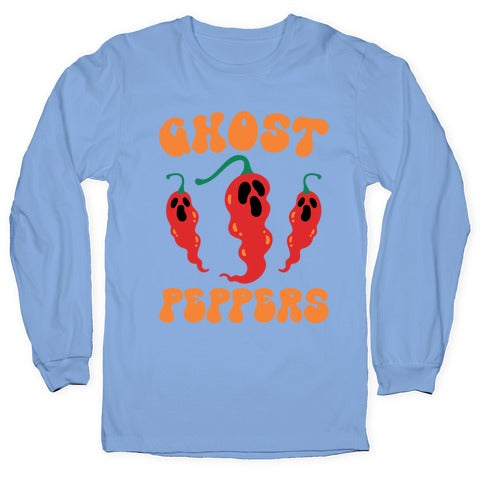 Ghost Peppers Longsleeve Tee Hoodie, Sweatshirt | PureTeeCo.com (Image 2)