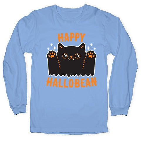 Happy Hallobean Longsleeve Tee Hoodie, Sweatshirt | PureTeeCo.com (Image 2)