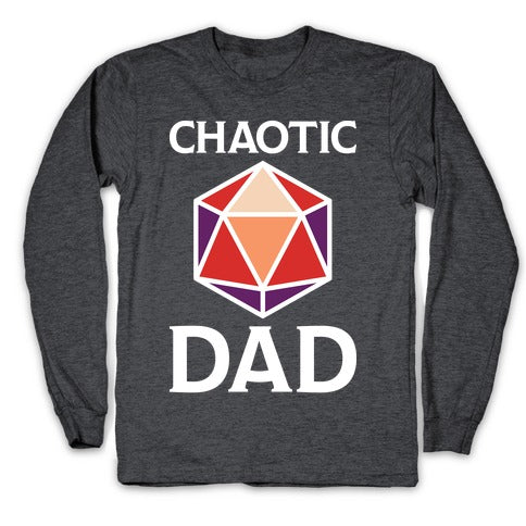 Chaotic Dad Longsleeve Tee Hoodie, Sweatshirt | PureTeeCo.com (Image 3)