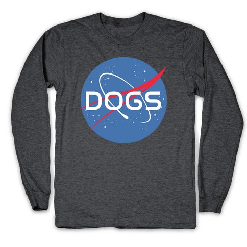 Dogs Nasa Parody Longsleeve Tee Hoodie, Sweatshirt | PureTeeCo.com (Image 3)