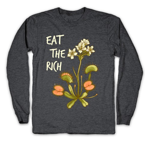 Eat The Rich Venus Fly Trap Longsleeve Tee Hoodie, Sweatshirt | PureTeeCo.com (Image 3)