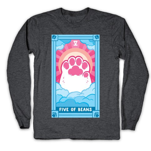 Five of Beans Longsleeve Tee Style001 Hoodie, Sweatshirt | PureTeeCo.com (Image 3)