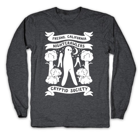 Fresno Nightcrawlers Cryptid Society White Print Longsleeve Tee Hoodie, Sweatshirt | PureTeeCo.com (Image 3)