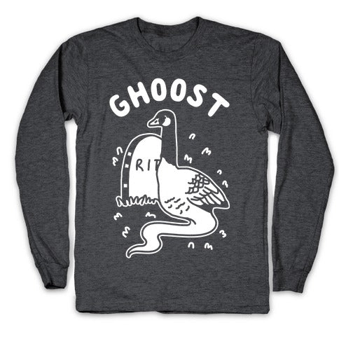 Ghoost Longsleeve Tee Hoodie, Sweatshirt | PureTeeCo.com (Image 3)