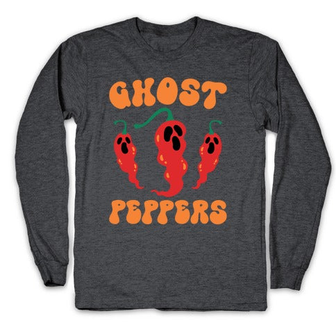 Ghost Peppers Longsleeve Tee Hoodie, Sweatshirt | PureTeeCo.com (Image 3)