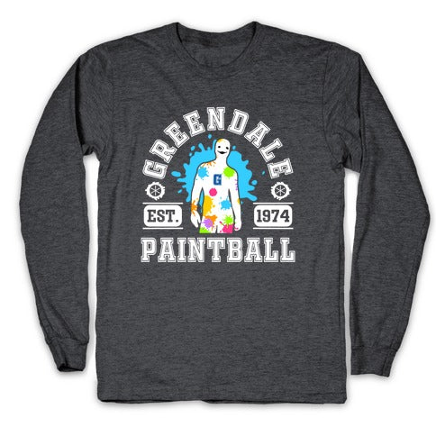 Greendale Community College Paintball Longsleeve Tee Style001 Hoodie, Sweatshirt | PureTeeCo.com (Image 3)