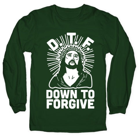 D.T.F. Jesus Longsleeve Tee Hoodie, Sweatshirt | PureTeeCo.com (Image 4)