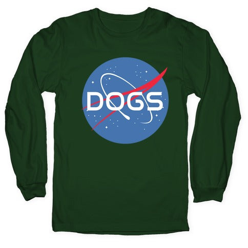 Dogs Nasa Parody Longsleeve Tee Hoodie, Sweatshirt | PureTeeCo.com (Image 4)