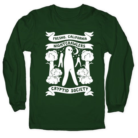 Fresno Nightcrawlers Cryptid Society White Print Longsleeve Tee Hoodie, Sweatshirt | PureTeeCo.com (Image 4)