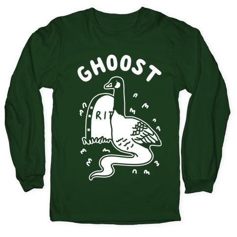 Ghoost Longsleeve Tee Hoodie, Sweatshirt | PureTeeCo.com (Image 4)