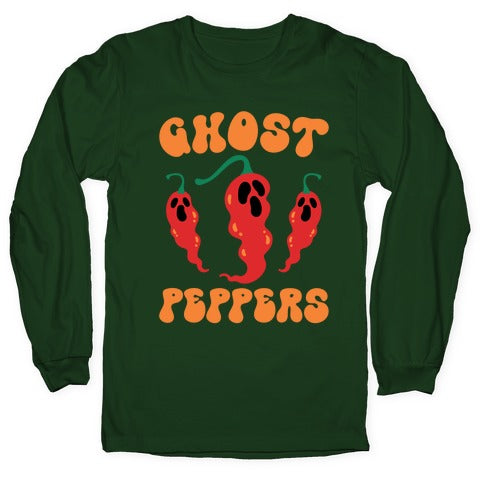 Ghost Peppers Longsleeve Tee Hoodie, Sweatshirt | PureTeeCo.com (Image 4)