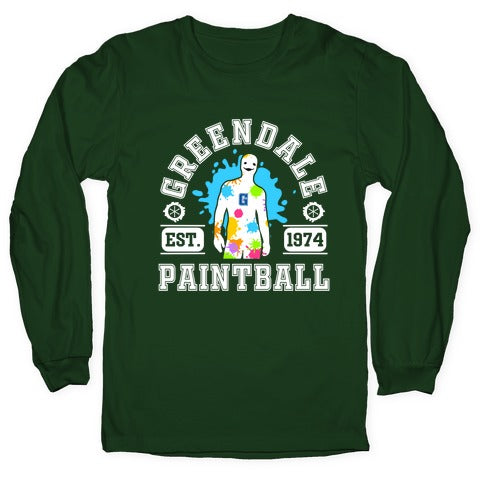 Greendale Community College Paintball Longsleeve Tee Style001 Hoodie, Sweatshirt | PureTeeCo.com (Image 4)