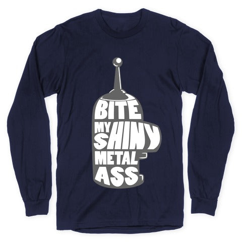 BITE MY SHINY METAL ASS Longsleeve Tee Hoodie, Sweatshirt | PureTeeCo.com (Image 5)