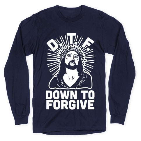 D.T.F. Jesus Longsleeve Tee Hoodie, Sweatshirt | PureTeeCo.com (Image 5)