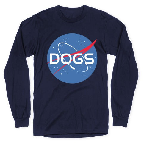 Dogs Nasa Parody Longsleeve Tee Hoodie, Sweatshirt | PureTeeCo.com (Image 5)