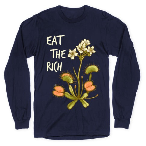Eat The Rich Venus Fly Trap Longsleeve Tee Hoodie, Sweatshirt | PureTeeCo.com (Image 5)