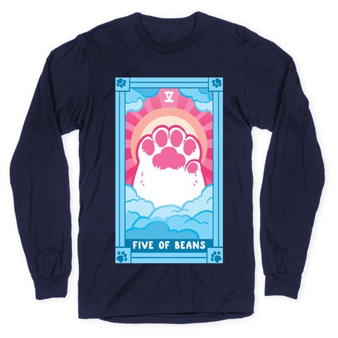 Five of Beans Longsleeve Tee Style001 Hoodie, Sweatshirt | PureTeeCo.com (Image 5)