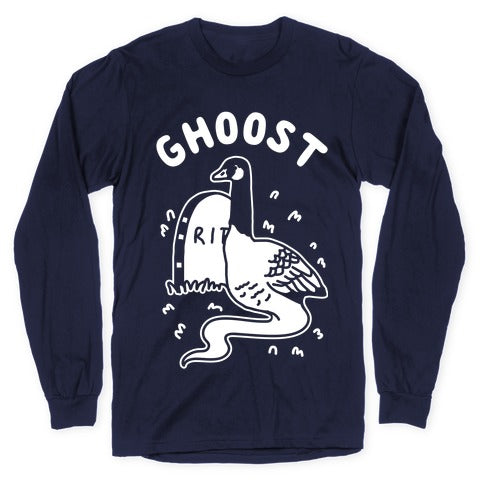 Ghoost Longsleeve Tee Hoodie, Sweatshirt | PureTeeCo.com (Image 5)