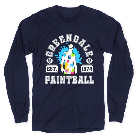 Greendale Community College Paintball Longsleeve Tee Style001 Hoodie, Sweatshirt | PureTeeCo.com (Image 5)