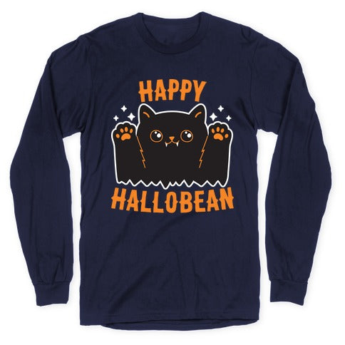 Happy Hallobean Longsleeve Tee Hoodie, Sweatshirt | PureTeeCo.com (Image 5)