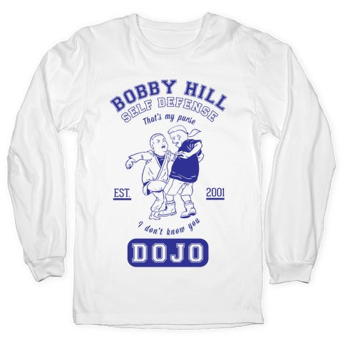 Bobby Hill Self Defense Dojo Longsleeve Tee Hoodie, Sweatshirt | PureTeeCo.com