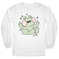 Flicky Frog  Longsleeve Tee Hoodie, Sweatshirt | PureTeeCo.com