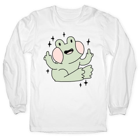 Flicky Frog  Longsleeve Tee Hoodie, Sweatshirt | PureTeeCo.com
