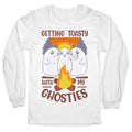 Getting Toasty With My Ghosties  Longsleeve Tee Hoodie, Sweatshirt | PureTeeCo.com