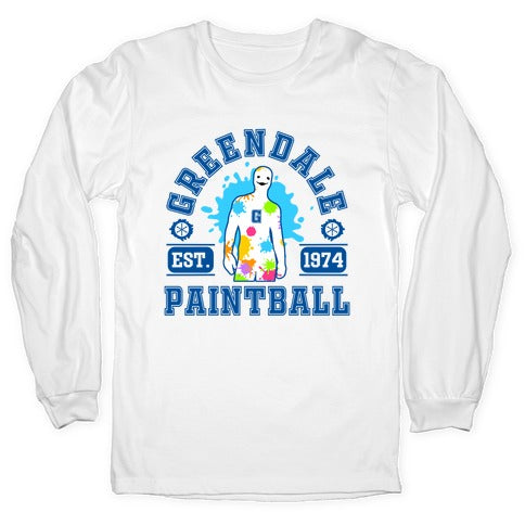 Greendale Community College Paintball Longsleeve Tee Hoodie, Sweatshirt | PureTeeCo.com
