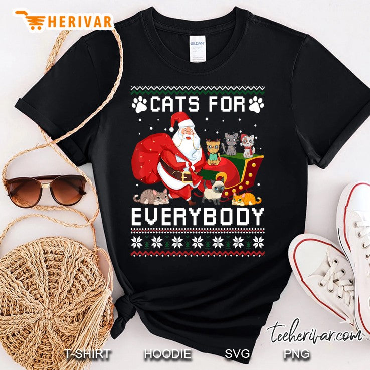 Cats For Everybody Christmas Cute Cat Lover Ugly Sweater