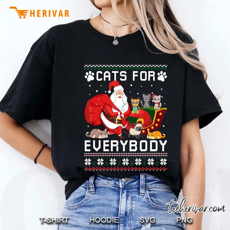 Cats For Everybody Christmas Cute Cat Lover Ugly Sweater
