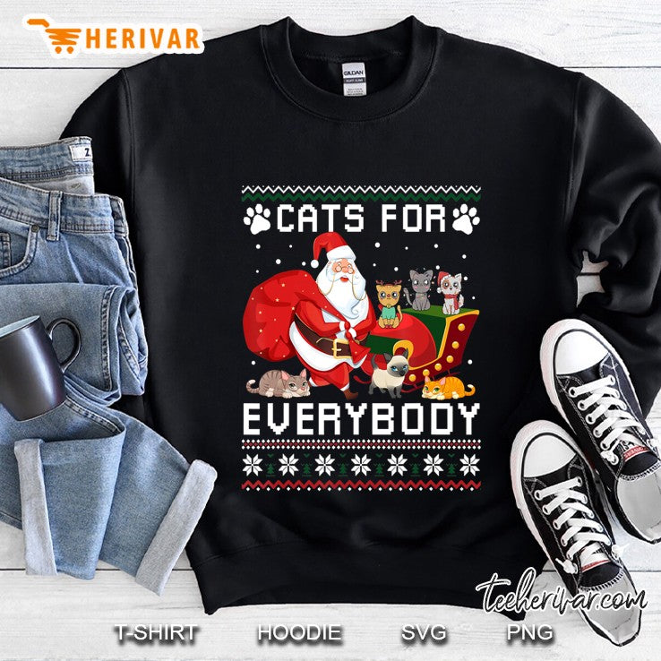 Cats For Everybody Christmas Cute Cat Lover Ugly Sweater