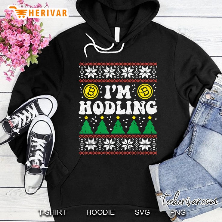 I’m Hodling Ugly Christmas Sweater Bitcoin Crypto Hodl