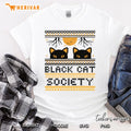 Black Cat Society Halloween Ugly Sweater