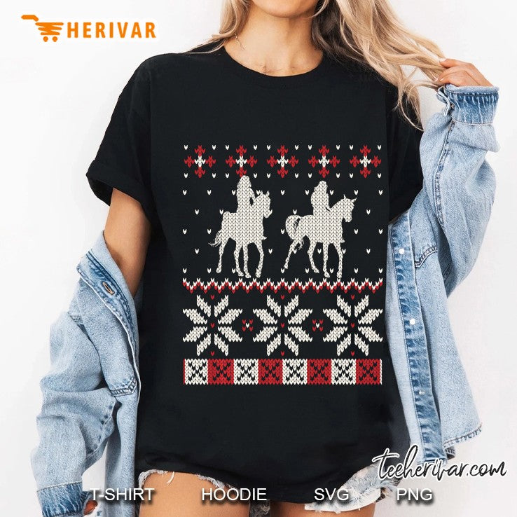 Equestrian Ugly Christmas Sweater Horse Lover Girl Gift