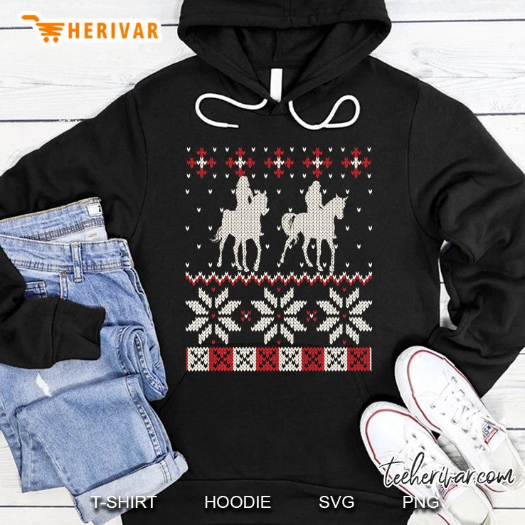Equestrian Ugly Christmas Sweater Horse Lover Girl Gift