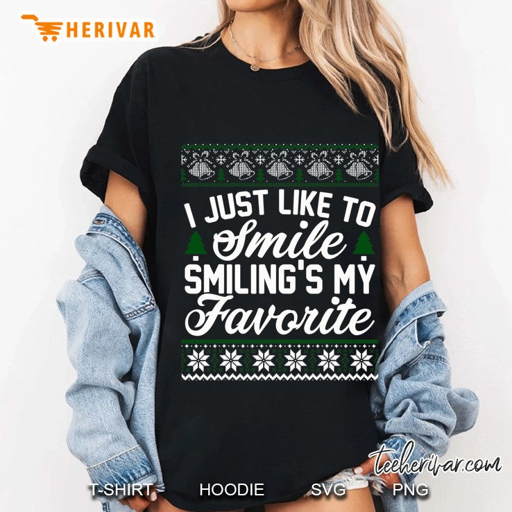 I Just Like To Smile Smiling’s My Favorite Elf Ugly Sweater