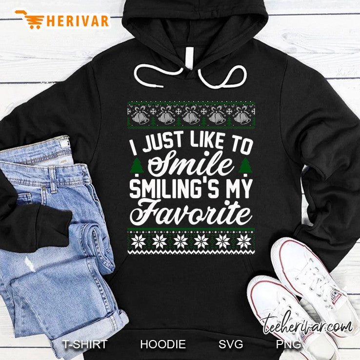 I Just Like To Smile Smiling’s My Favorite Elf Ugly Sweater