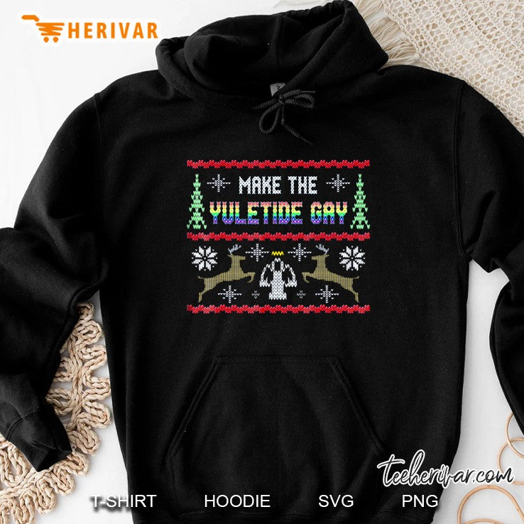 Gay Christmas Shirt Yuletide Ugly Sweater Party
