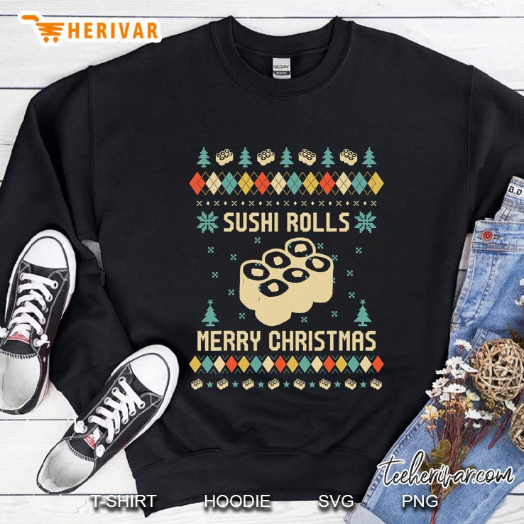 Sushi Rolls Ugly Christmas Sweater