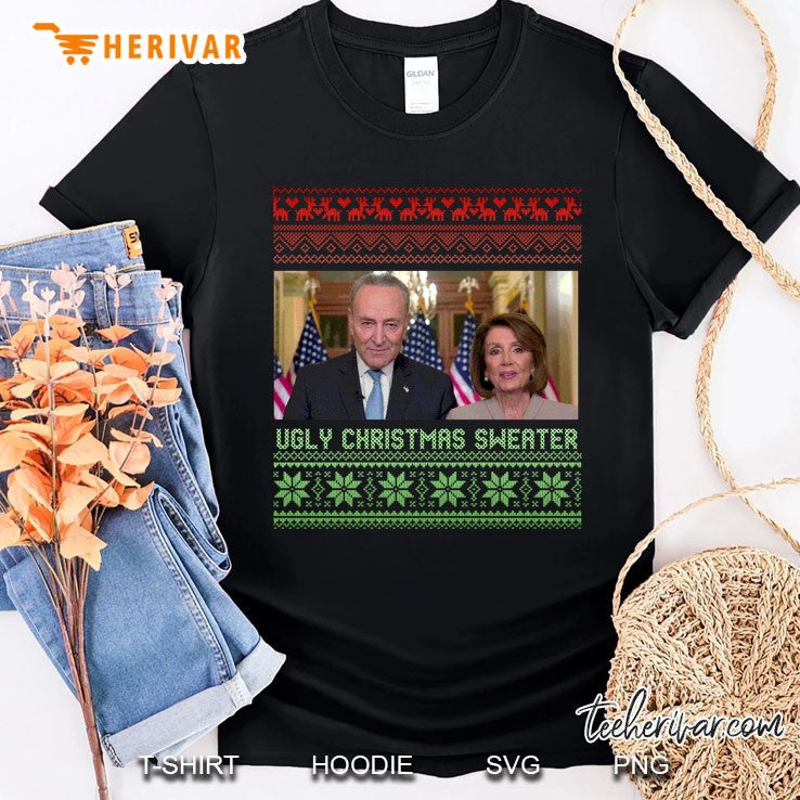 Ugly Christmas Sweater Nancy Pelosi Chuck Schumer