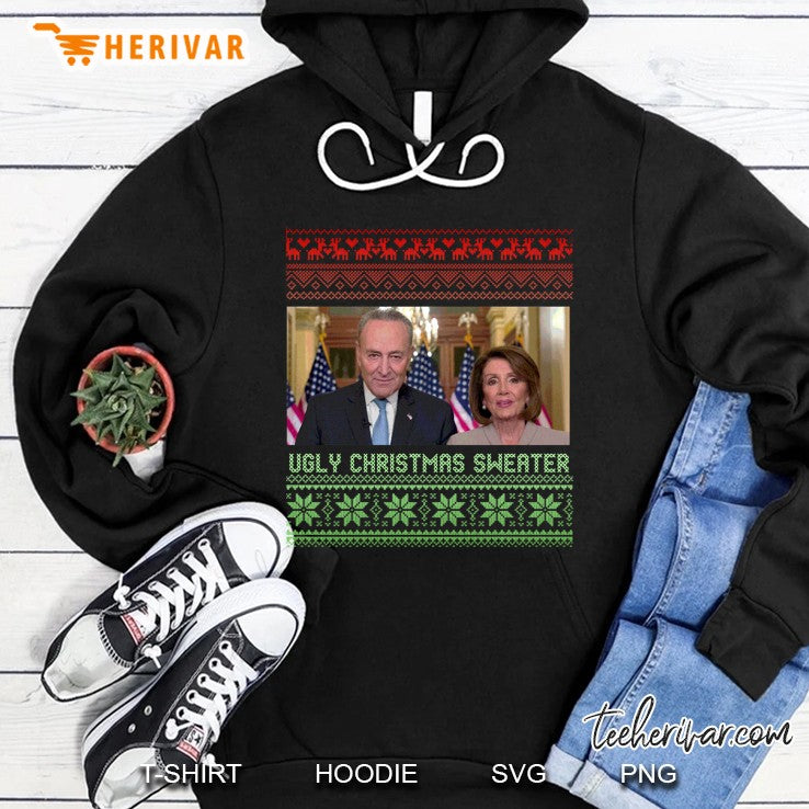 Ugly Christmas Sweater Nancy Pelosi Chuck Schumer