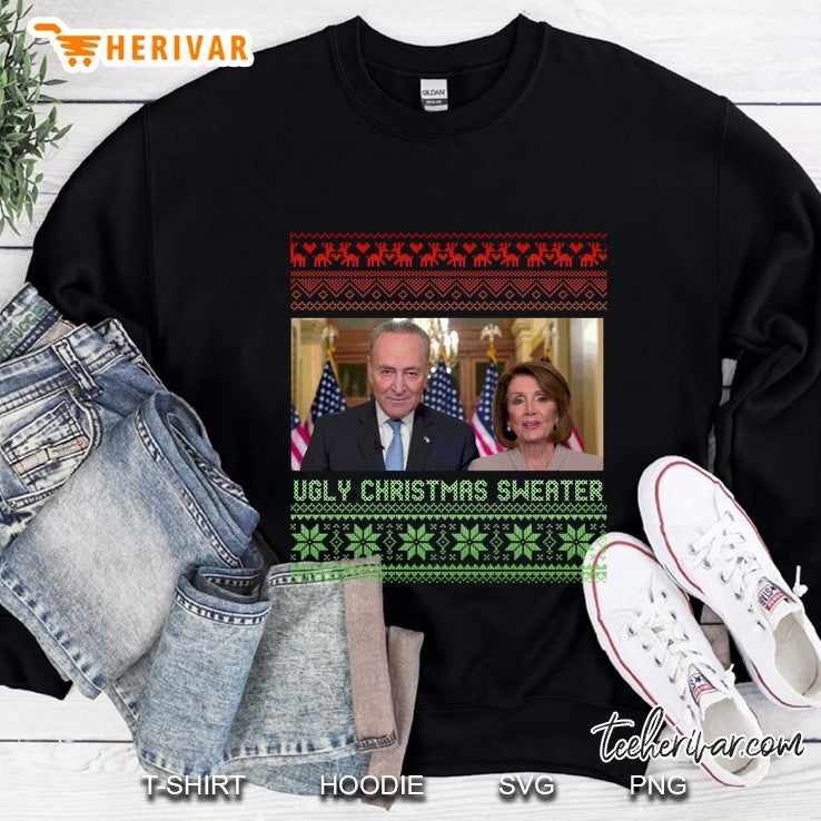 Ugly Christmas Sweater Nancy Pelosi Chuck Schumer