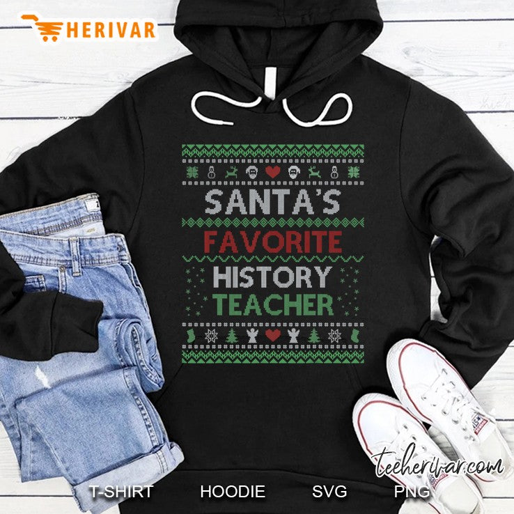 Santa’s Favorite History Teacher Ugly Sweater Christmas