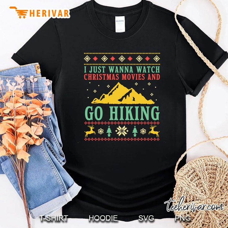 Funny Ugly Christmas Sweater Camper Hiker Go Hiking