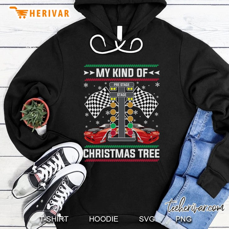 My Kind Of Christmas Tree Drag Racing Ugly Christmas Sweater